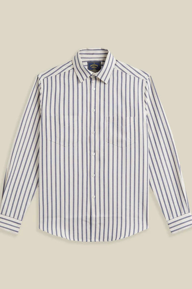 Union Stripe Long Sleeve Oxford Tops Portuguese Flannel