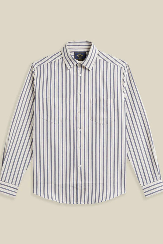 Union Stripe Long Sleeve Oxford Tops Portuguese Flannel