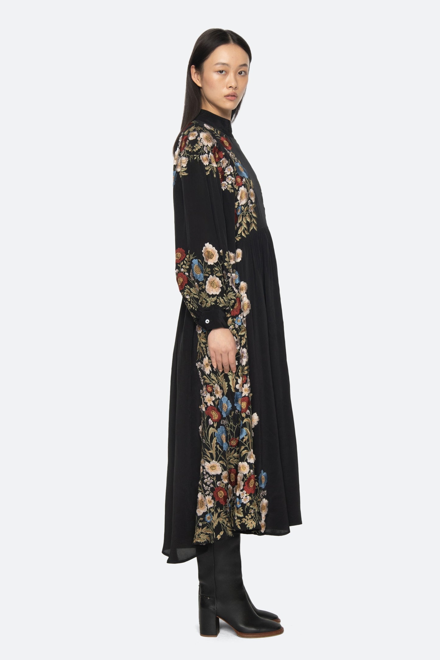 Ruwa Emb Long Sleeve Dress SEA NEW YORK - 3