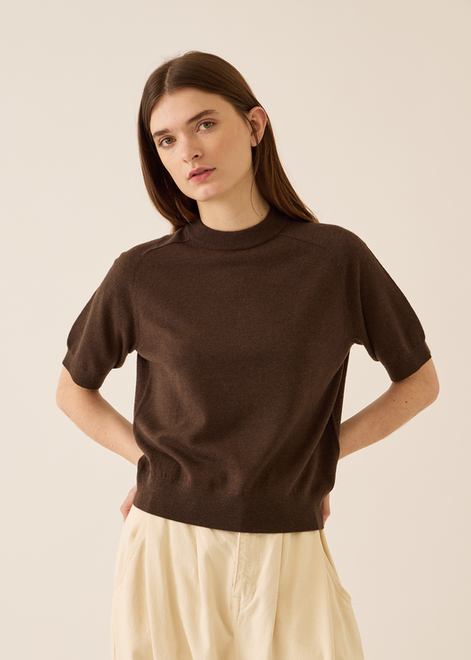 Irelia Fine Merino Wool Top Tops DEMYLEE New York
