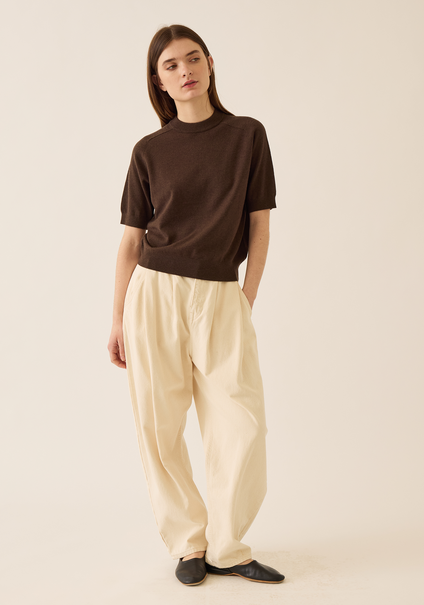 Irelia Fine Merino Wool Top Tops DEMYLEE New York