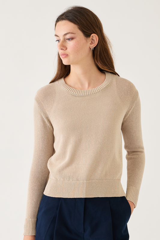 Lana Cotton Linen Sweater Tops DEMYLEE New York