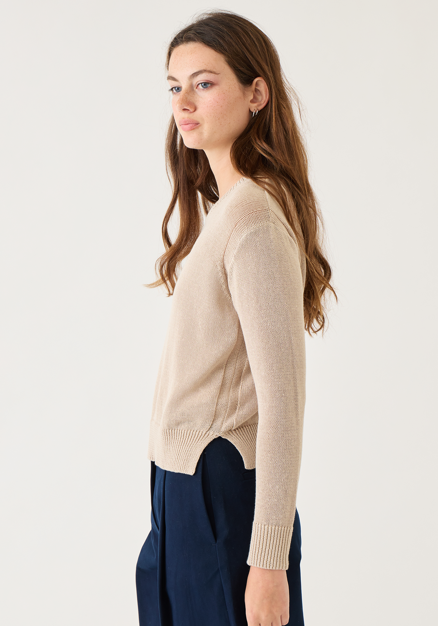 Lana Cotton Linen Sweater Tops DEMYLEE New York
