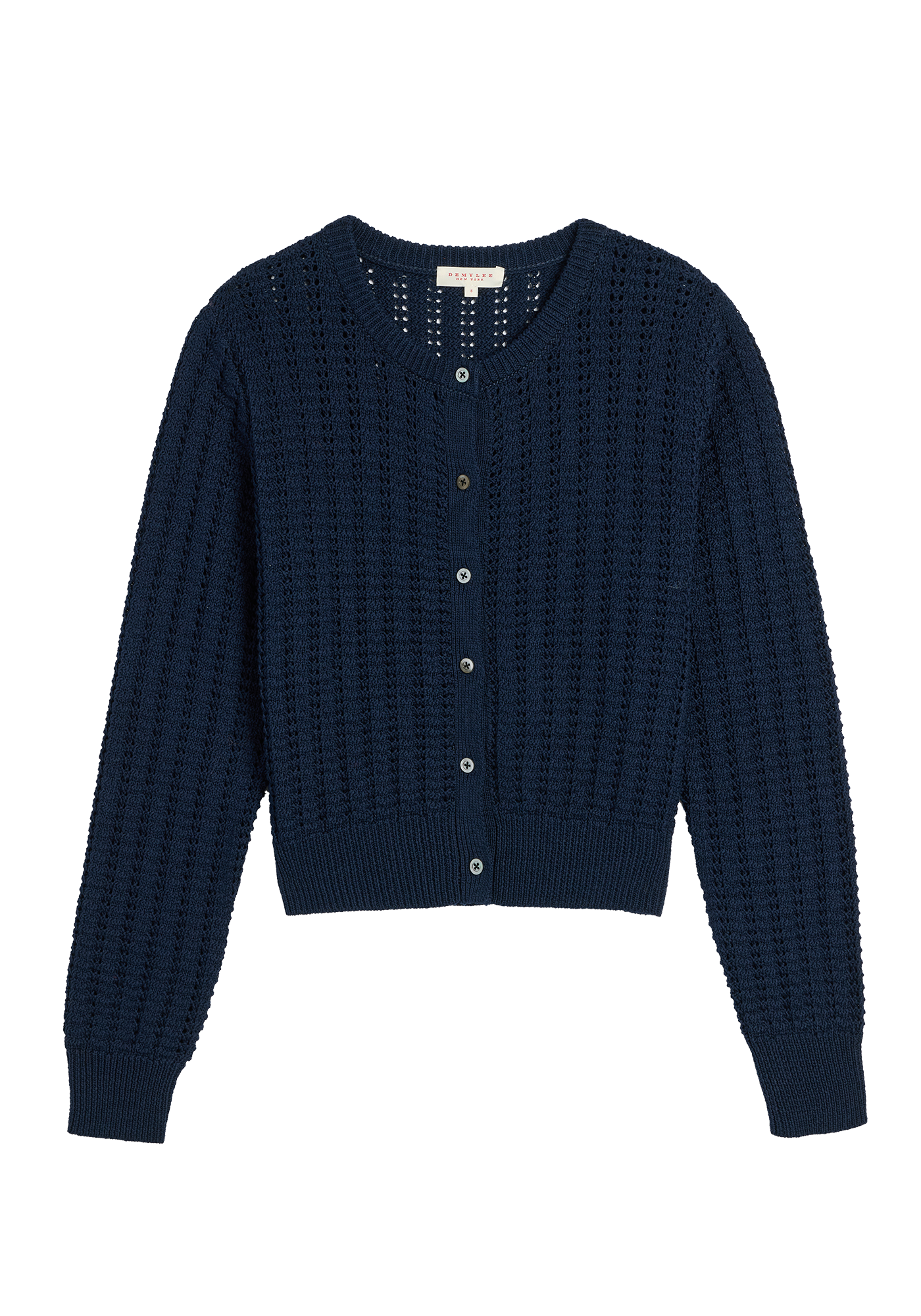 Clare Cotton Crochet Cardigan Tops DEMYLEE New York