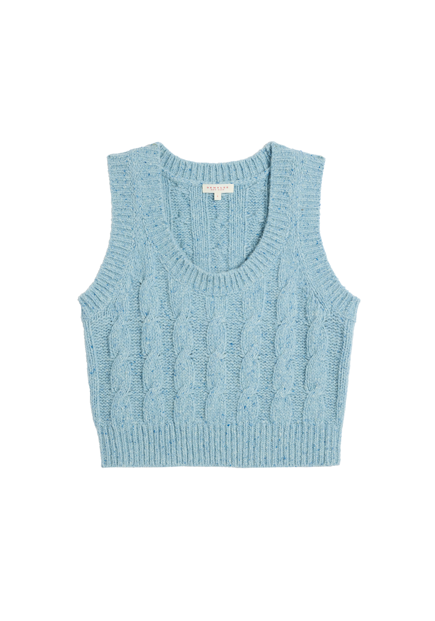 Hillary Speckled Wool Vest Sweaters DEMYLEE New York