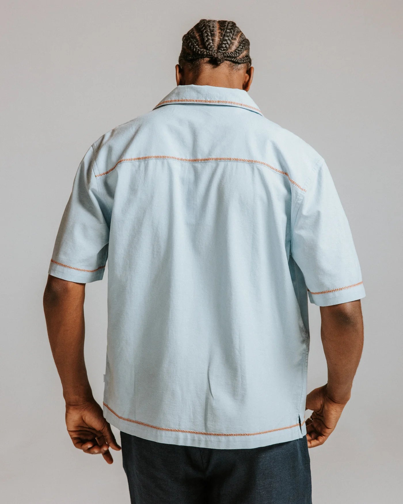 Keats S/S Shirt Dahlia Embroidery Shirts Wax London