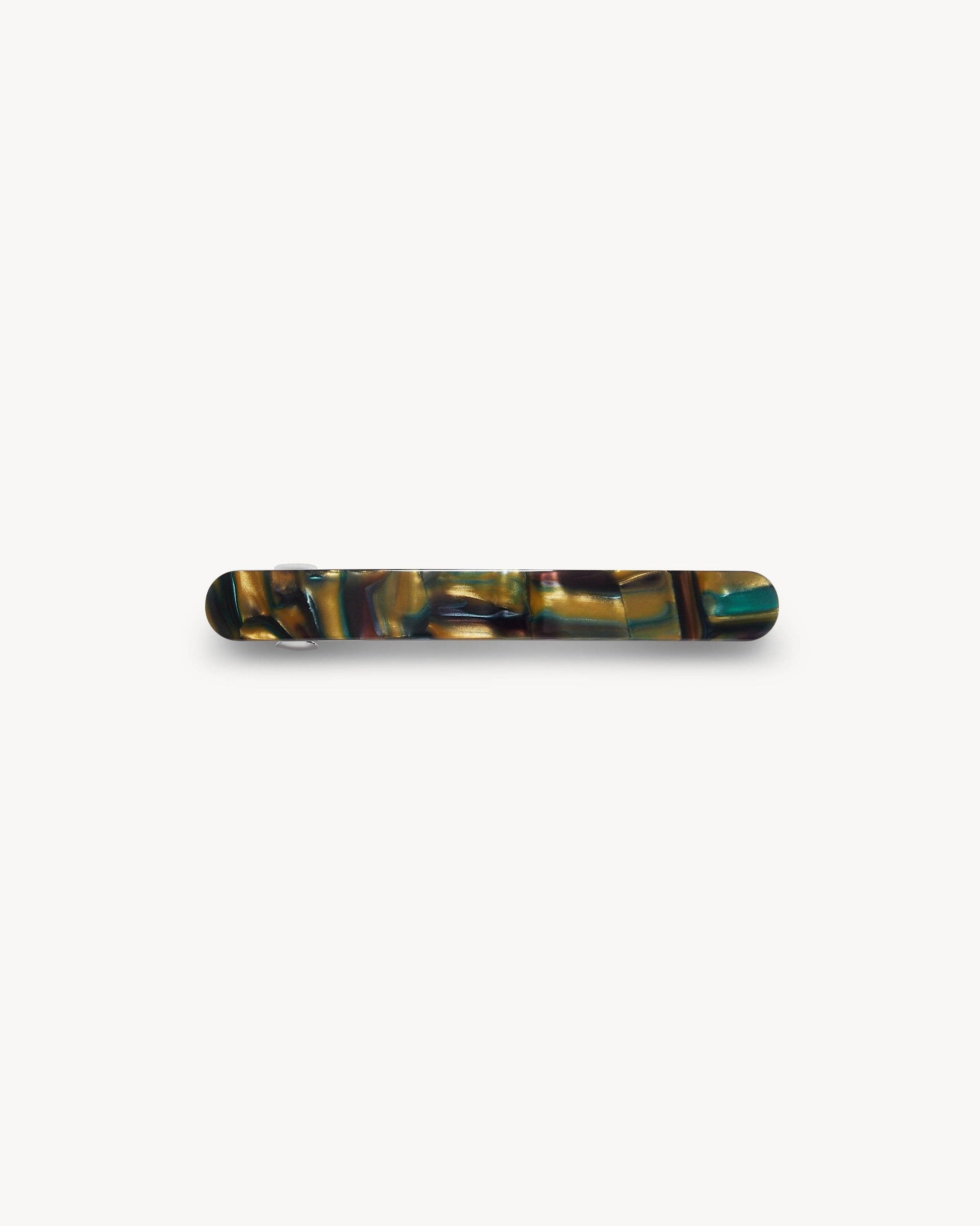 Midi Paris Barrette in Green Tortoise Hair Accessories MACHETE