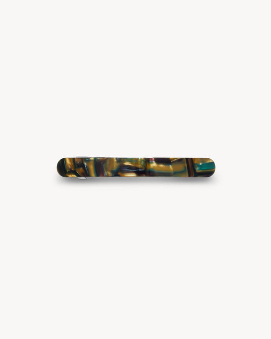 Midi Paris Barrette in Green Tortoise Hair Accessories MACHETE