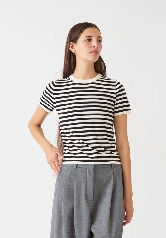 Adebola Stripe Cotton Cashmere Top