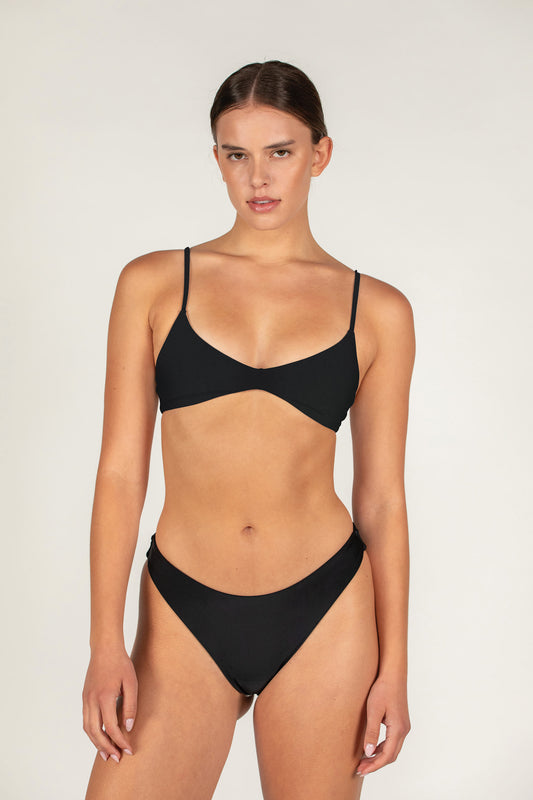 Aster Bikini Top Swimwear MIKOH Noir S