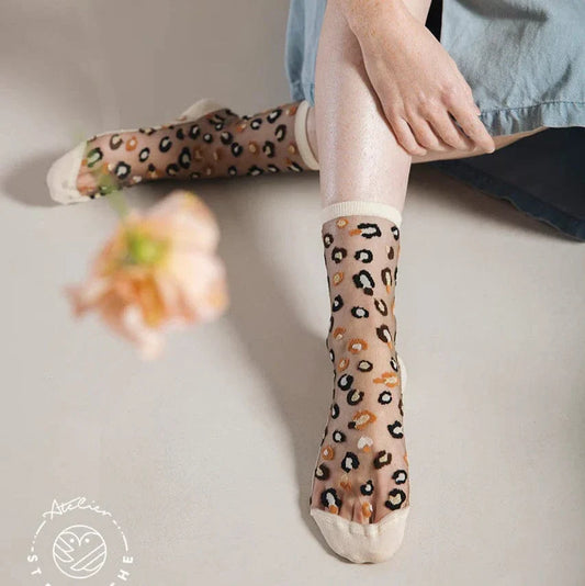 Horseshoe Bend Crème Sheer Socks Socks Atelier St Eustache
