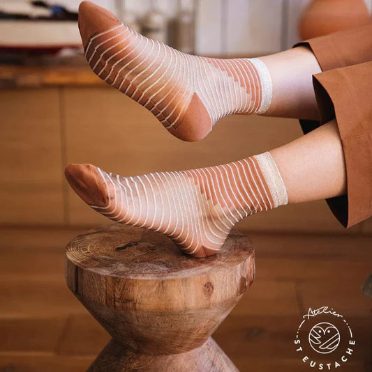 Shibuya Caramel Sheer Socks Socks Atelier St Eustache