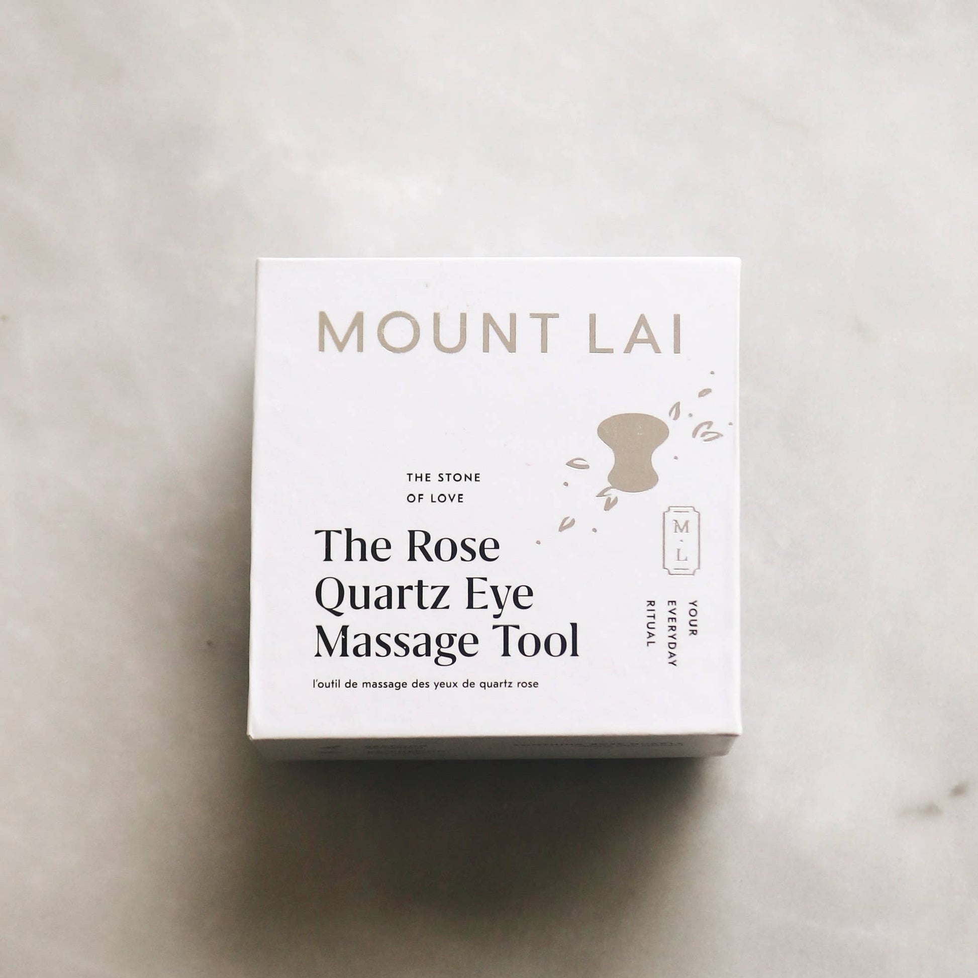 The De-Puffing Rose Quartz Eye Massage Tool Beauty Mount Lai