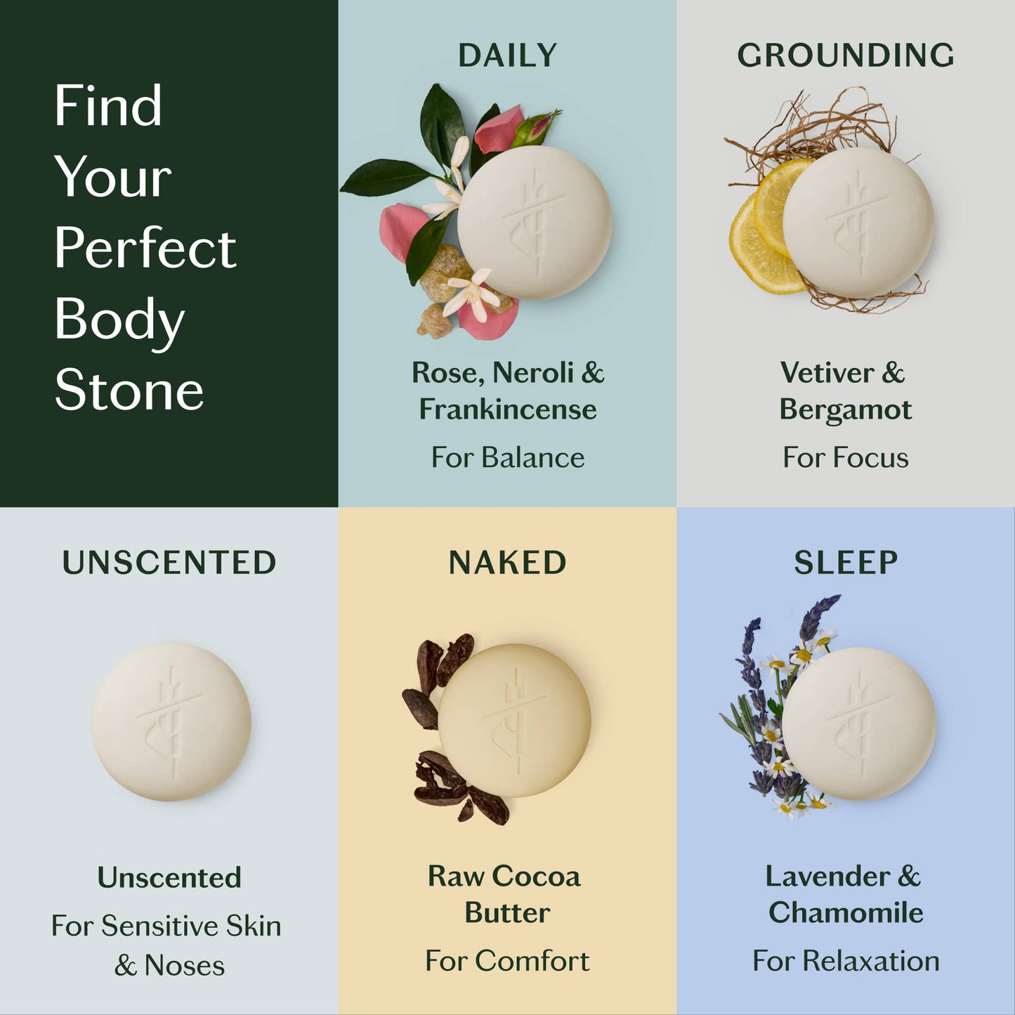 Grounding Stone | Deep Moisturizing Lotion Bar Beauty Kate McLeod
