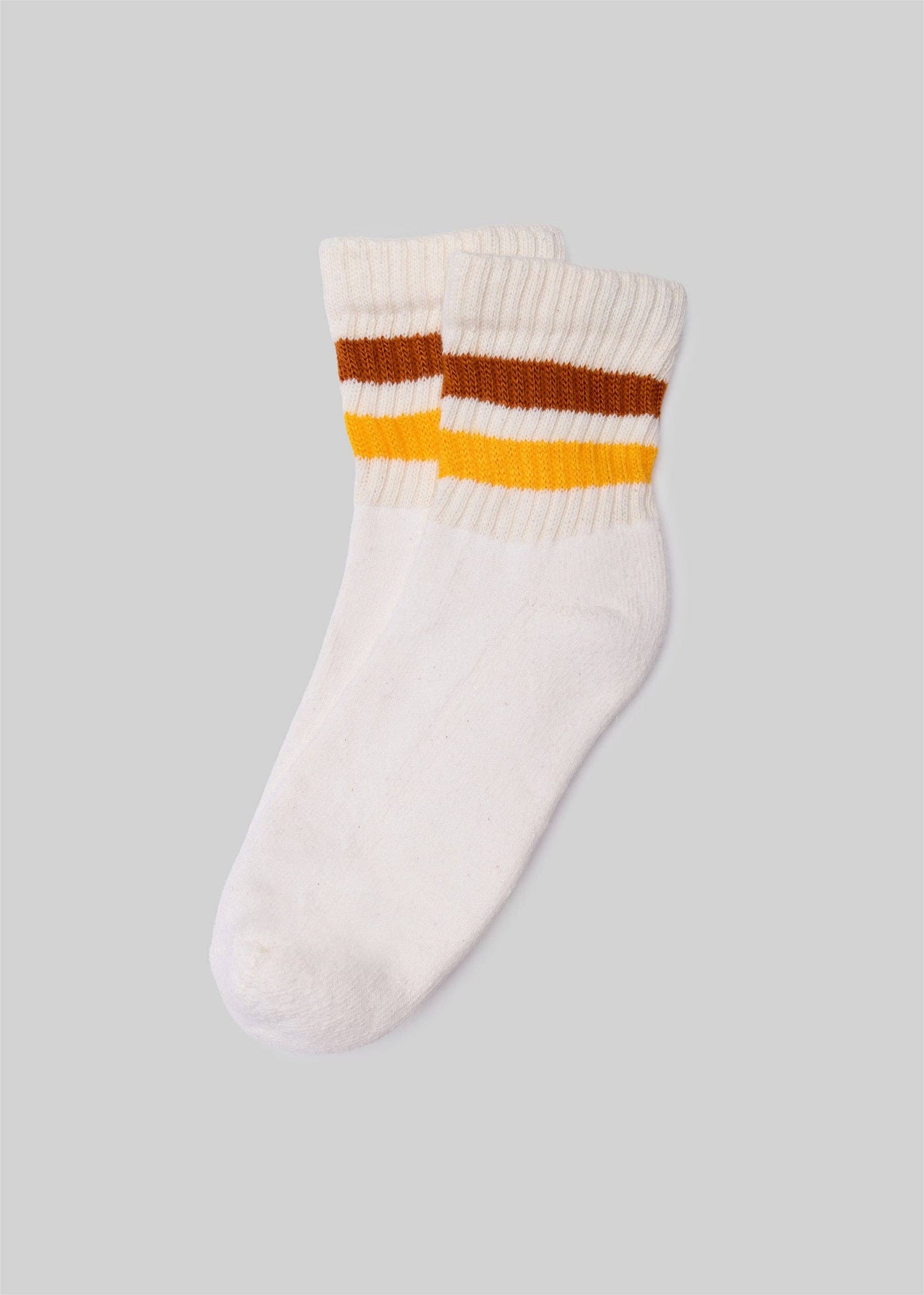 The Retro Stripe Quarter Crew American Trench texas orange/gold One Size