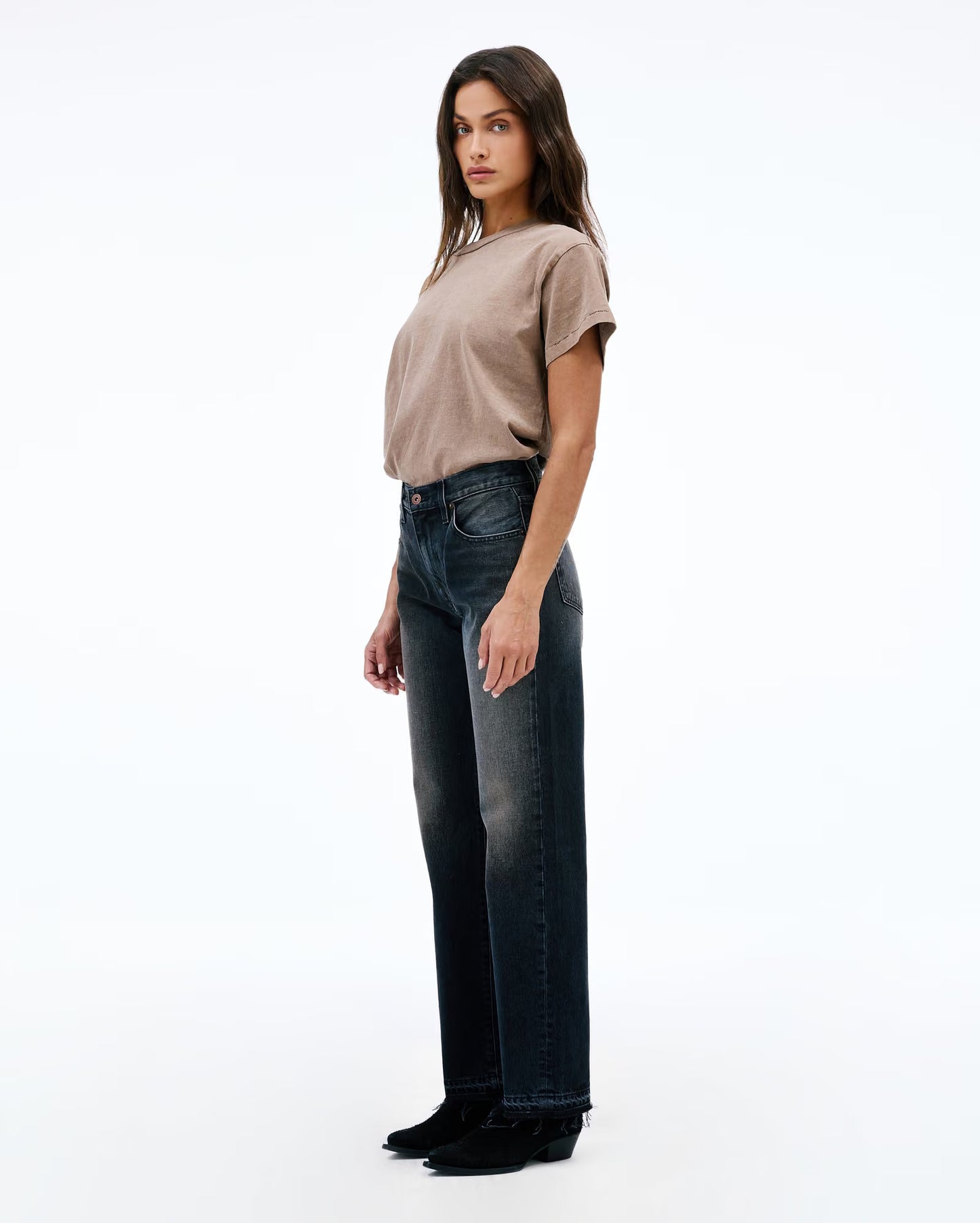Kendra Straight Leg High Rise Jeans
