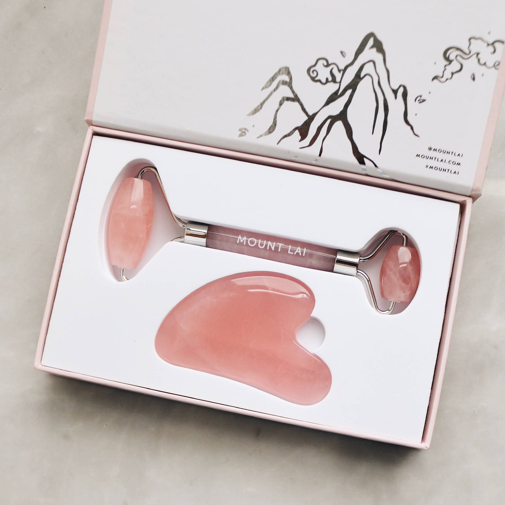 Rose Quartz Facial Spa Set Beauty Mount Lai