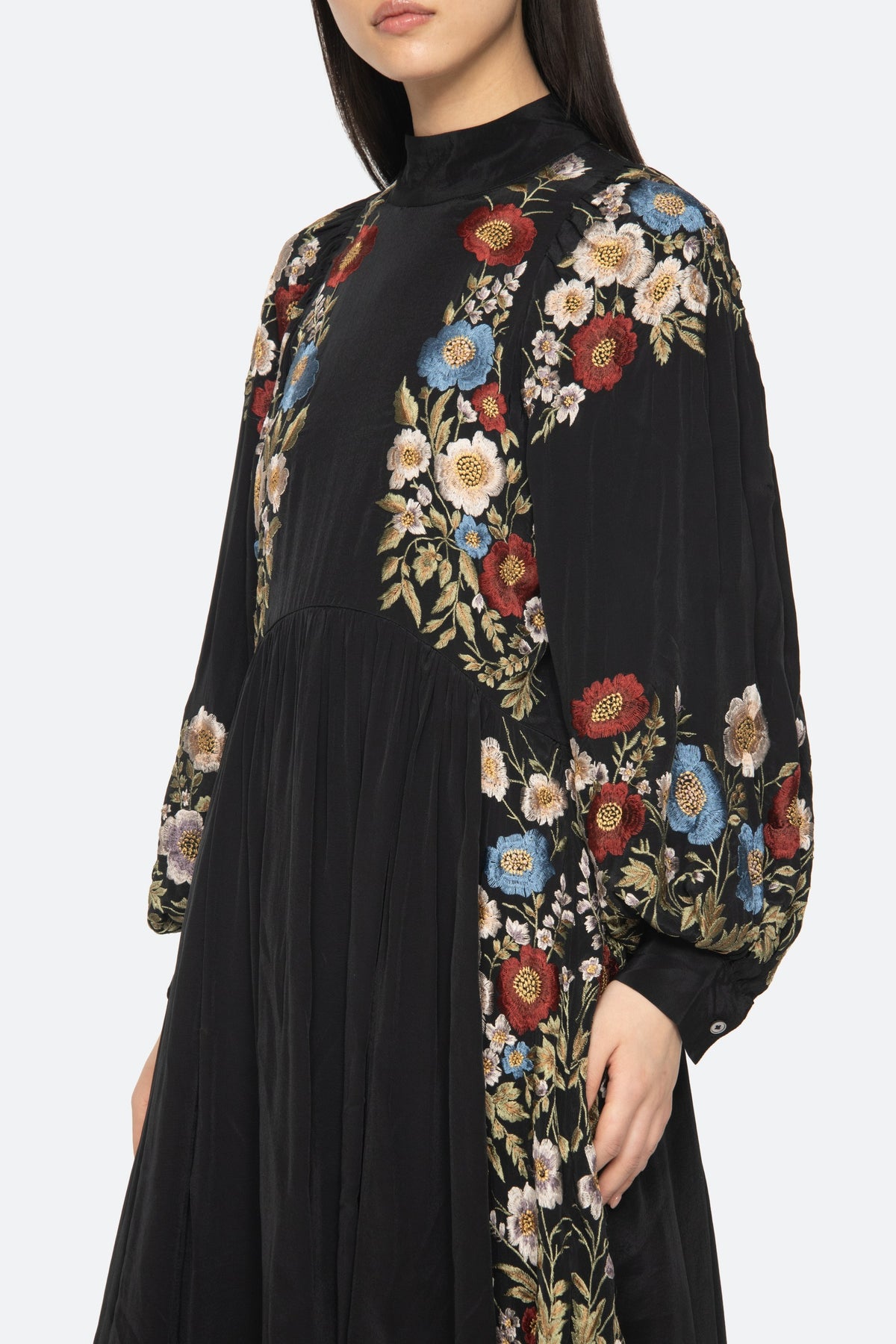Ruwa Emb Long Sleeve Dress SEA NEW YORK - 5