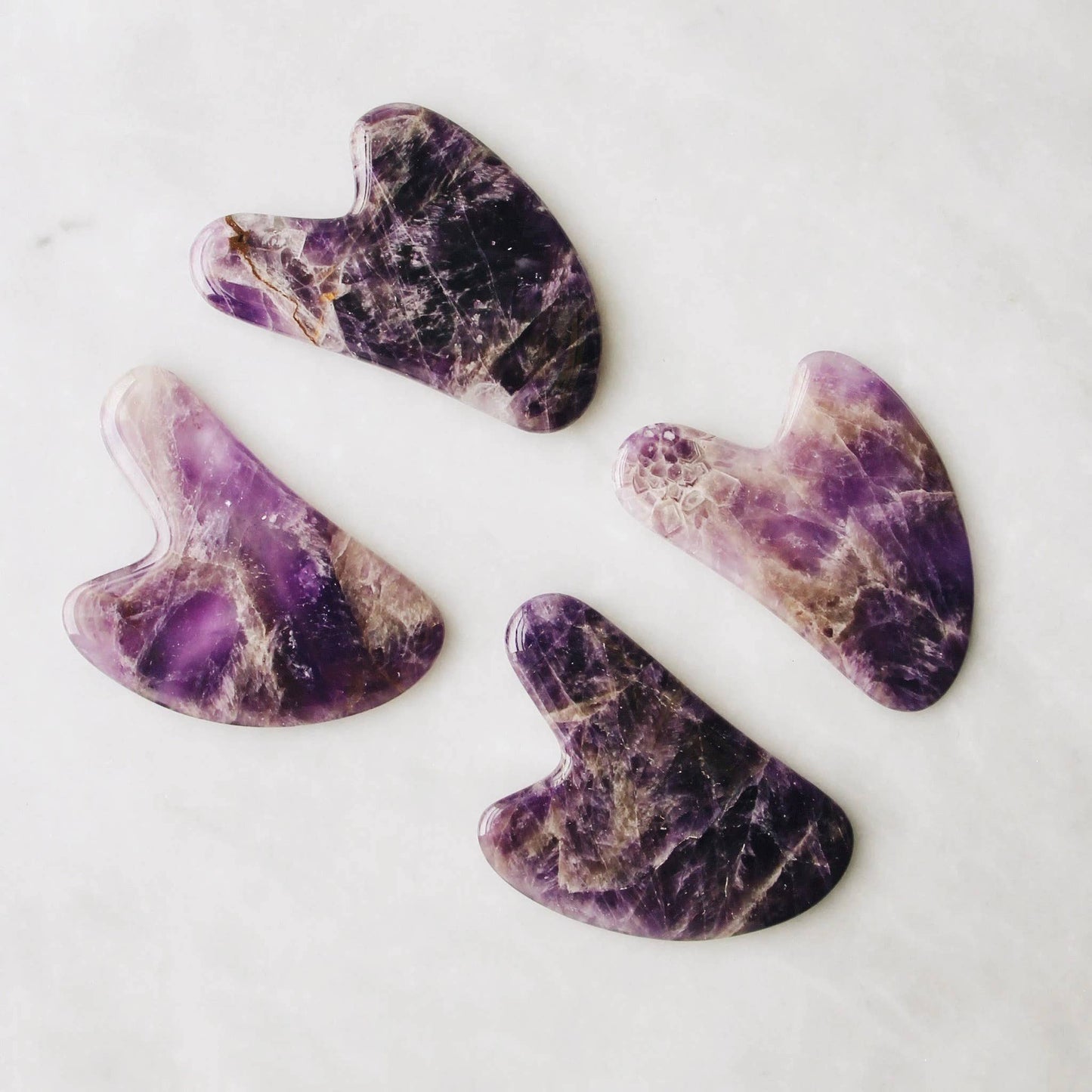 The Amethyst Gua Sha Facial Lifting Tool
