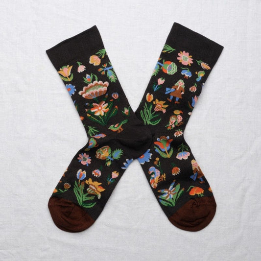 Black Tapestry Socks Socks Bonne Maison   