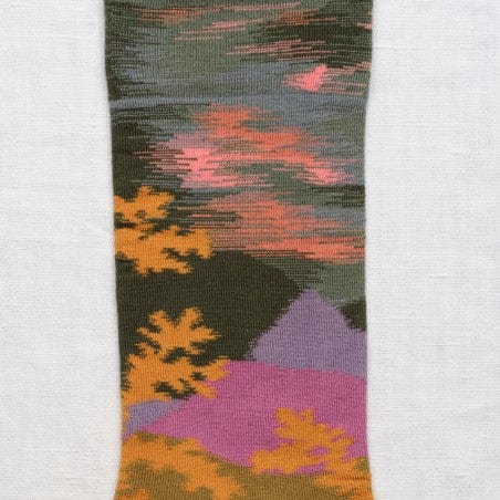 Herbier Paysage in Absinthe Socks Socks Bonne Maison   