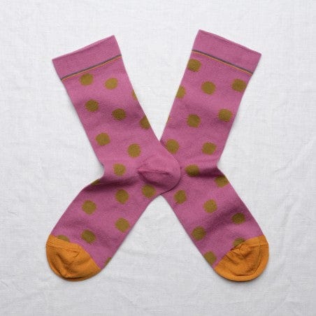 Herbier Pois in Orchidée Socks Socks Bonne Maison   