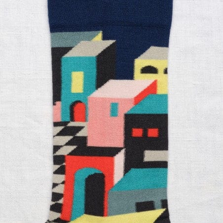 Decor in Bleu Foncé Socks Socks Bonne Maison   