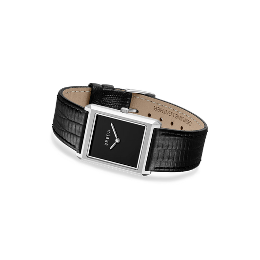Virgil Black Leather Watches Breda