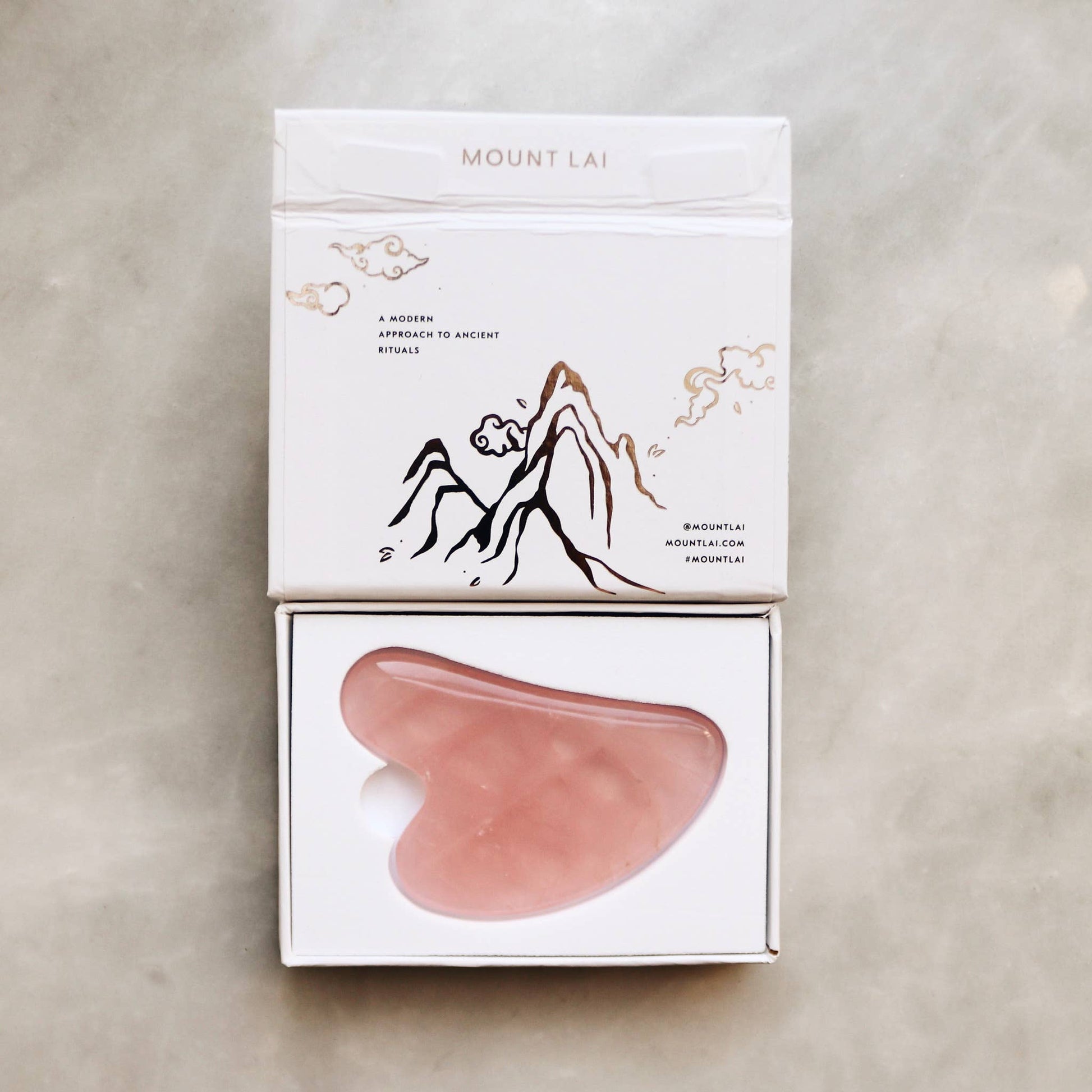 The Rose Quartz Gua Sha Facial Lifting Tool Beauty Mount Lai