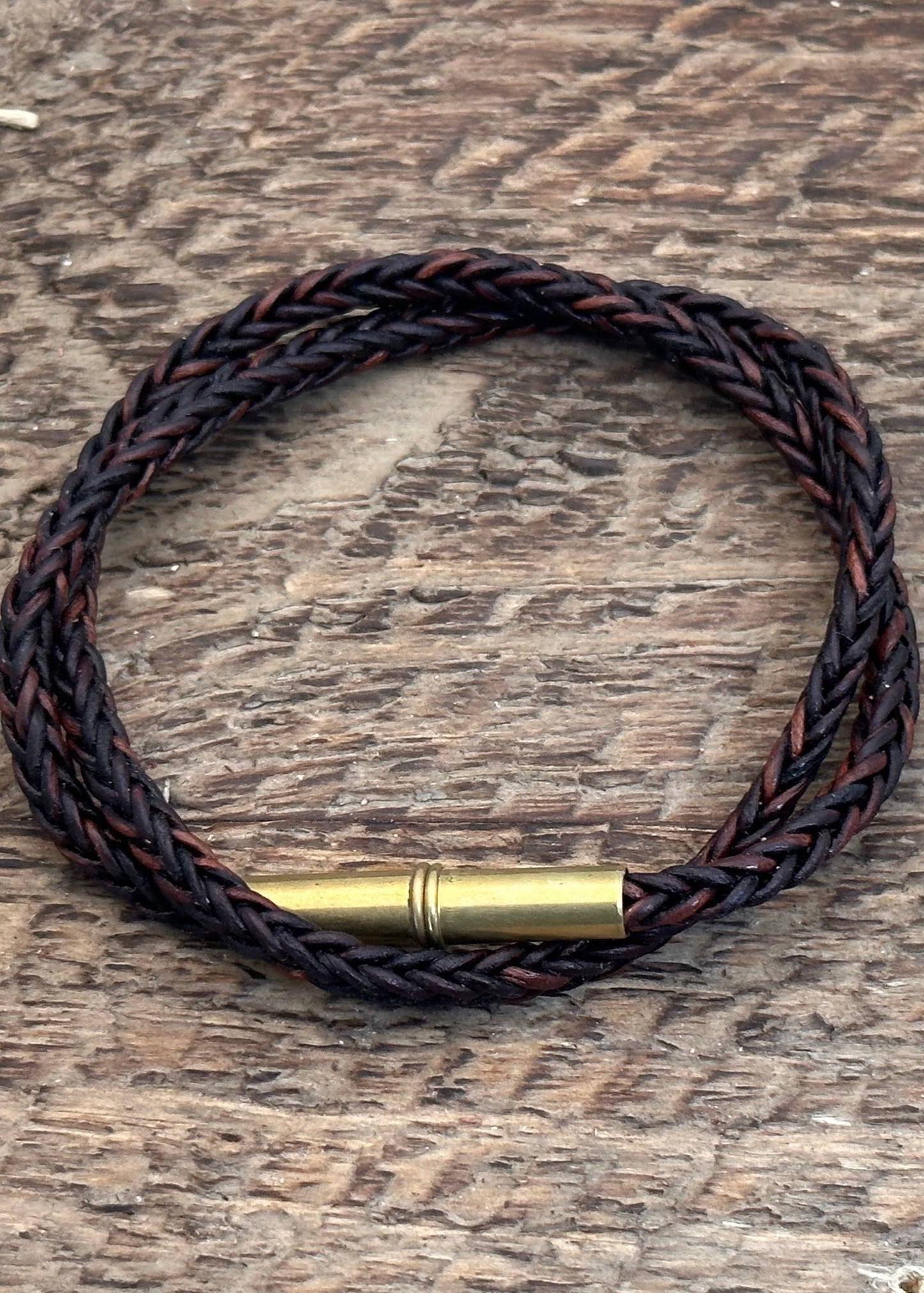 Flint Braided Bracelet Accessories Tres Cuervos Brown L