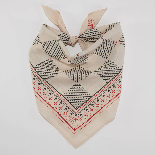 Cotton Checker Bandana | Sand Scarves Last Chance Textiles