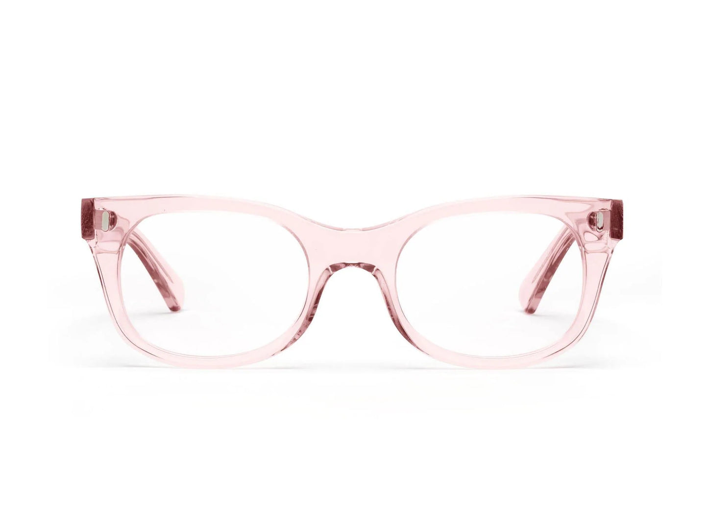 Bixby Readers Glasses Caddis Polished Clear Pink 1.00 