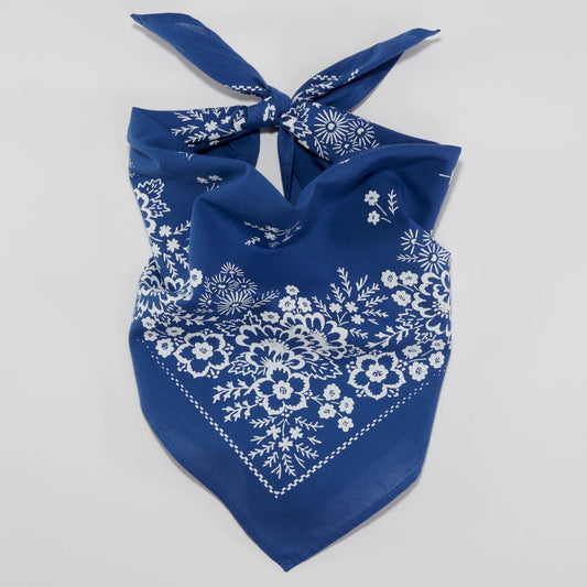 Field Bandana Scarves Last Chance Textiles Azure Blue  