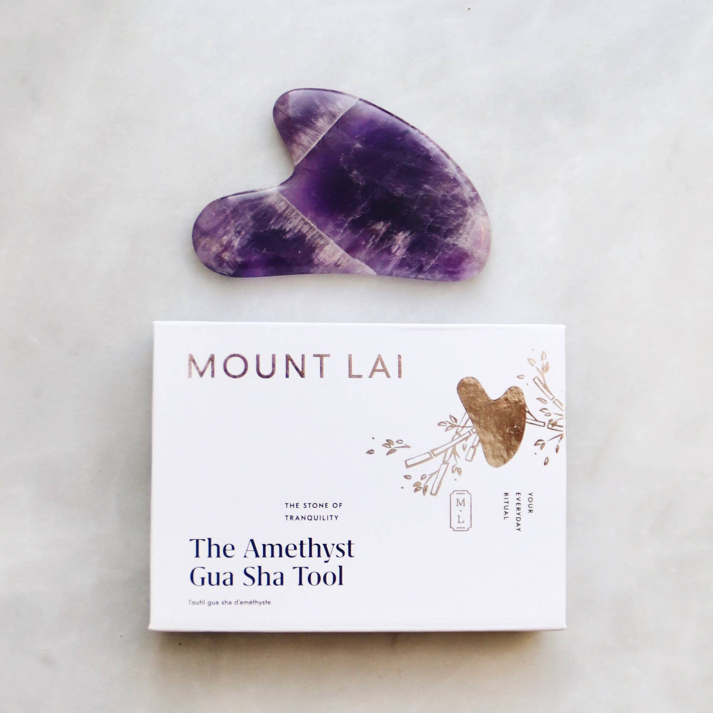 The Amethyst Gua Sha Facial Lifting Tool