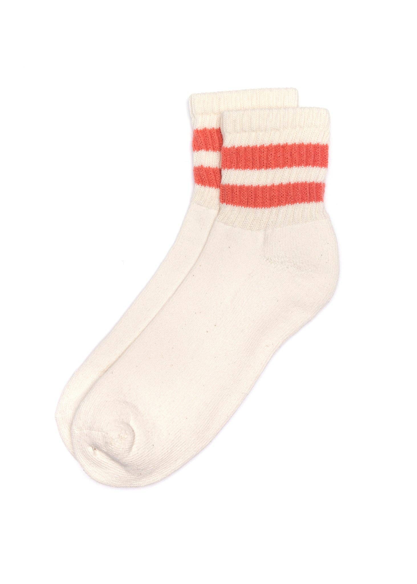 The Mono Stripe Quarter Crew Socks American Trench