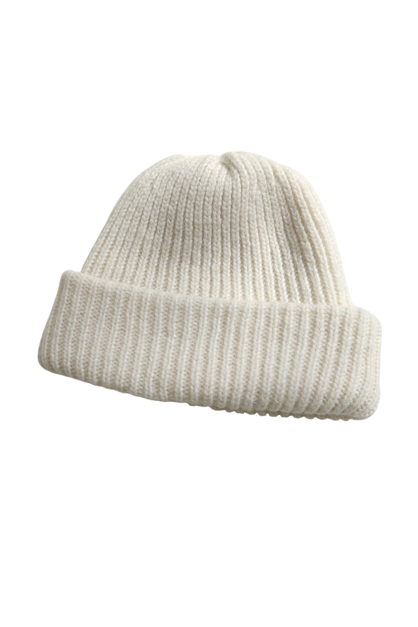 Lofted Beanie in Alpaca Wool Blend Beanies CHRISTINE ALCALAY Cream One Size