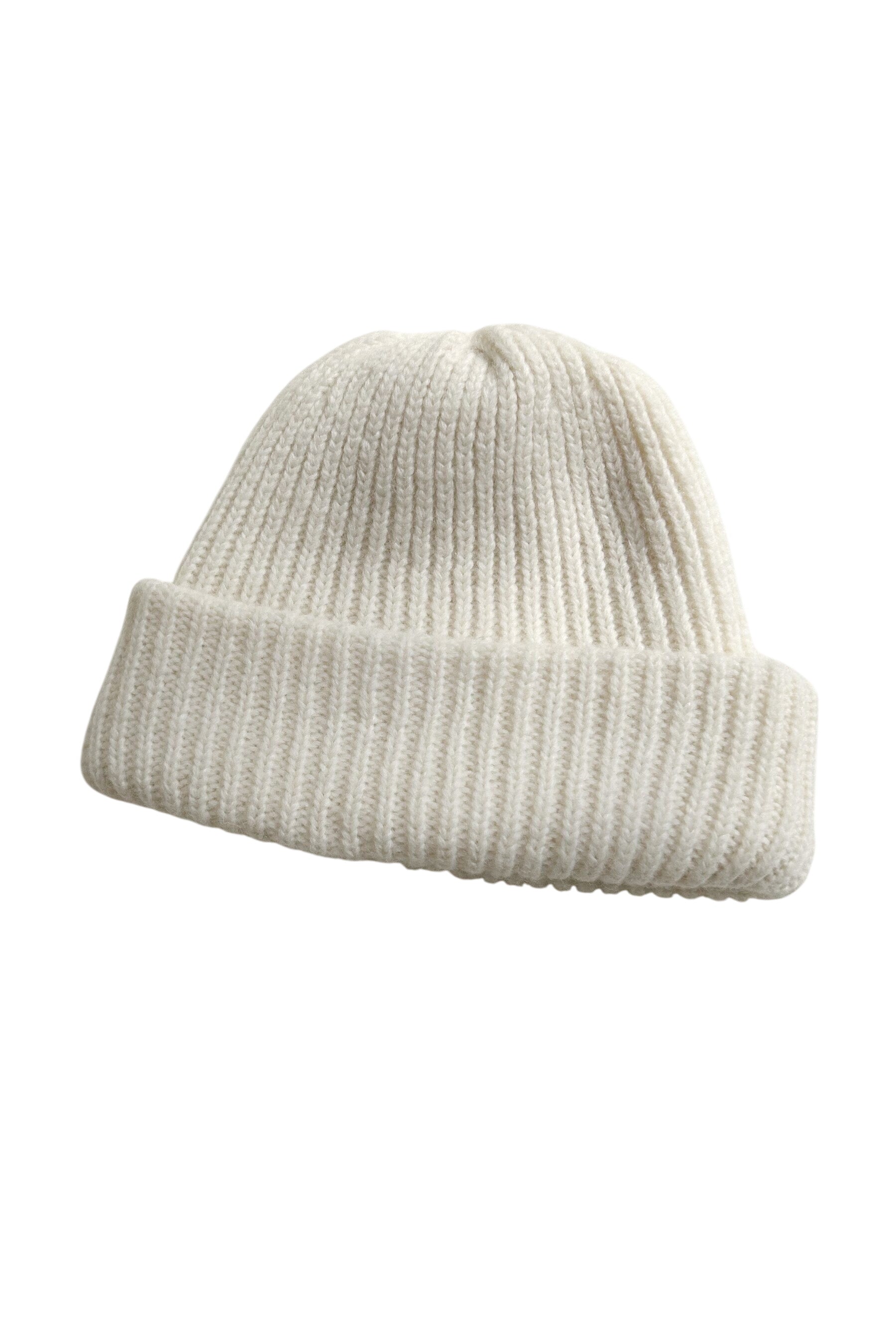 Lofted Beanie in Alpaca Wool Blend Beanies CHRISTINE ALCALAY Cream One Size