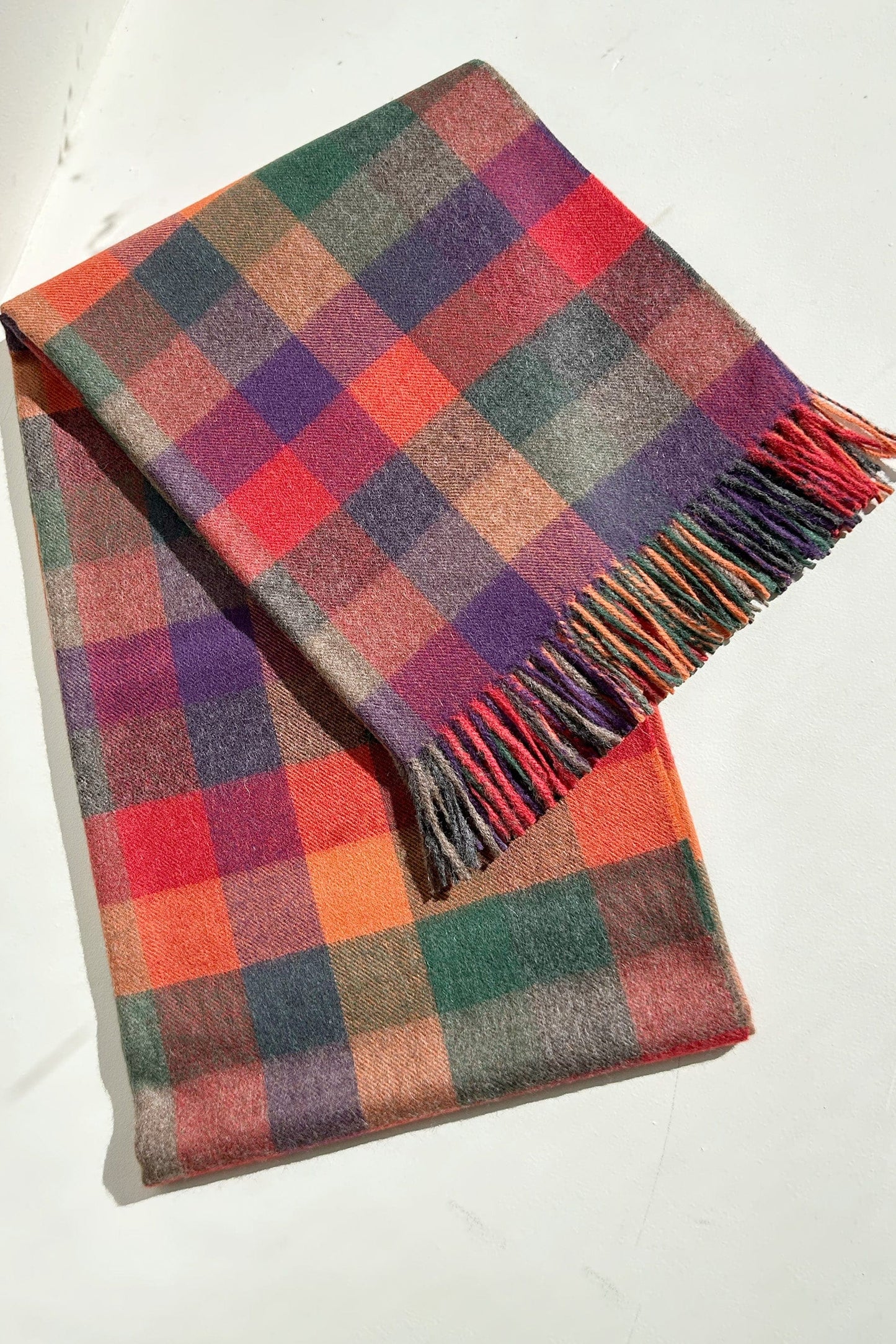 Baby Alpaca Wrap Accessories CHRISTINE ALCALAY Multi Tartan  