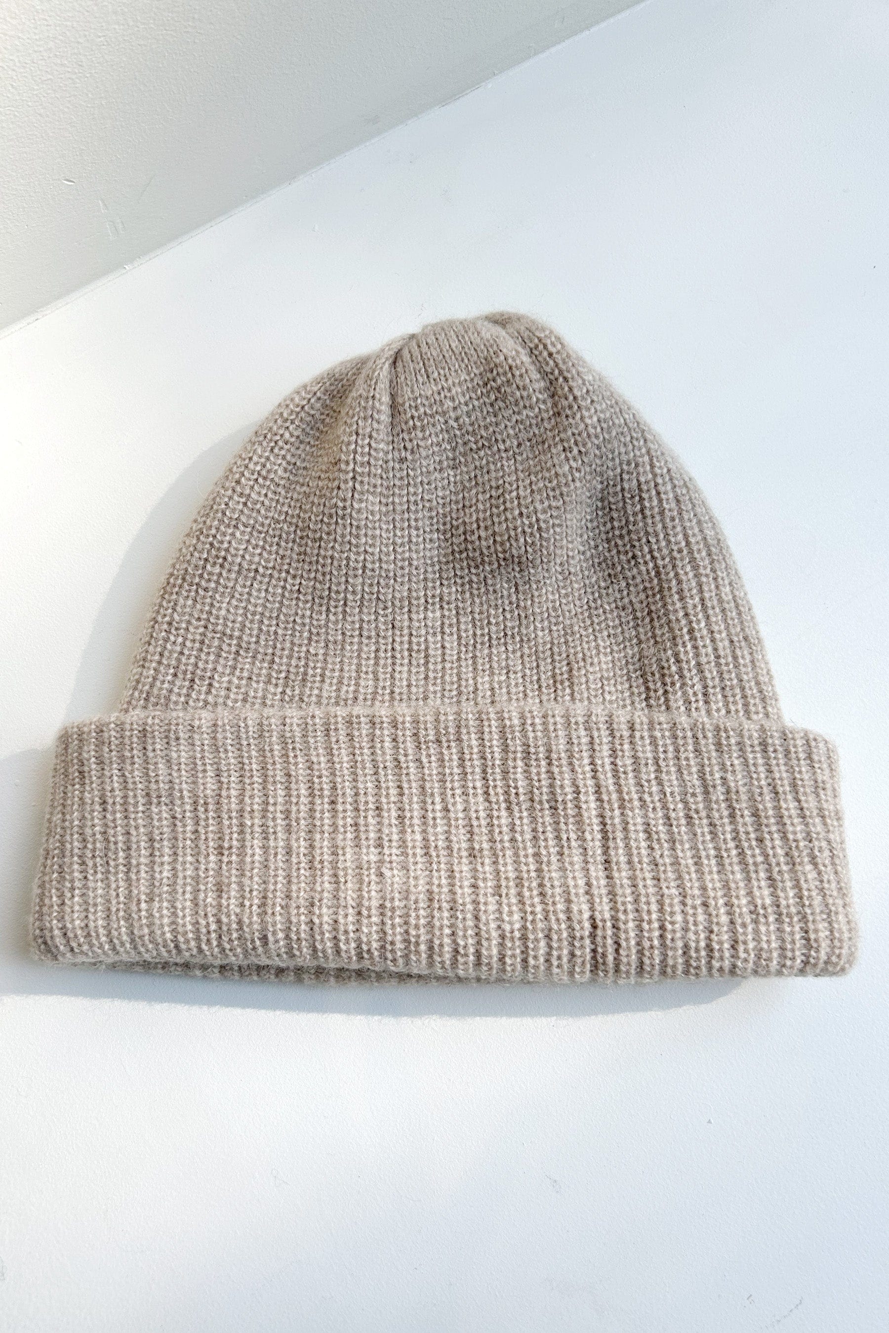 Rib Beanie Hat in Alpaca Wool Blend Accessories CHRISTINE ALCALAY   