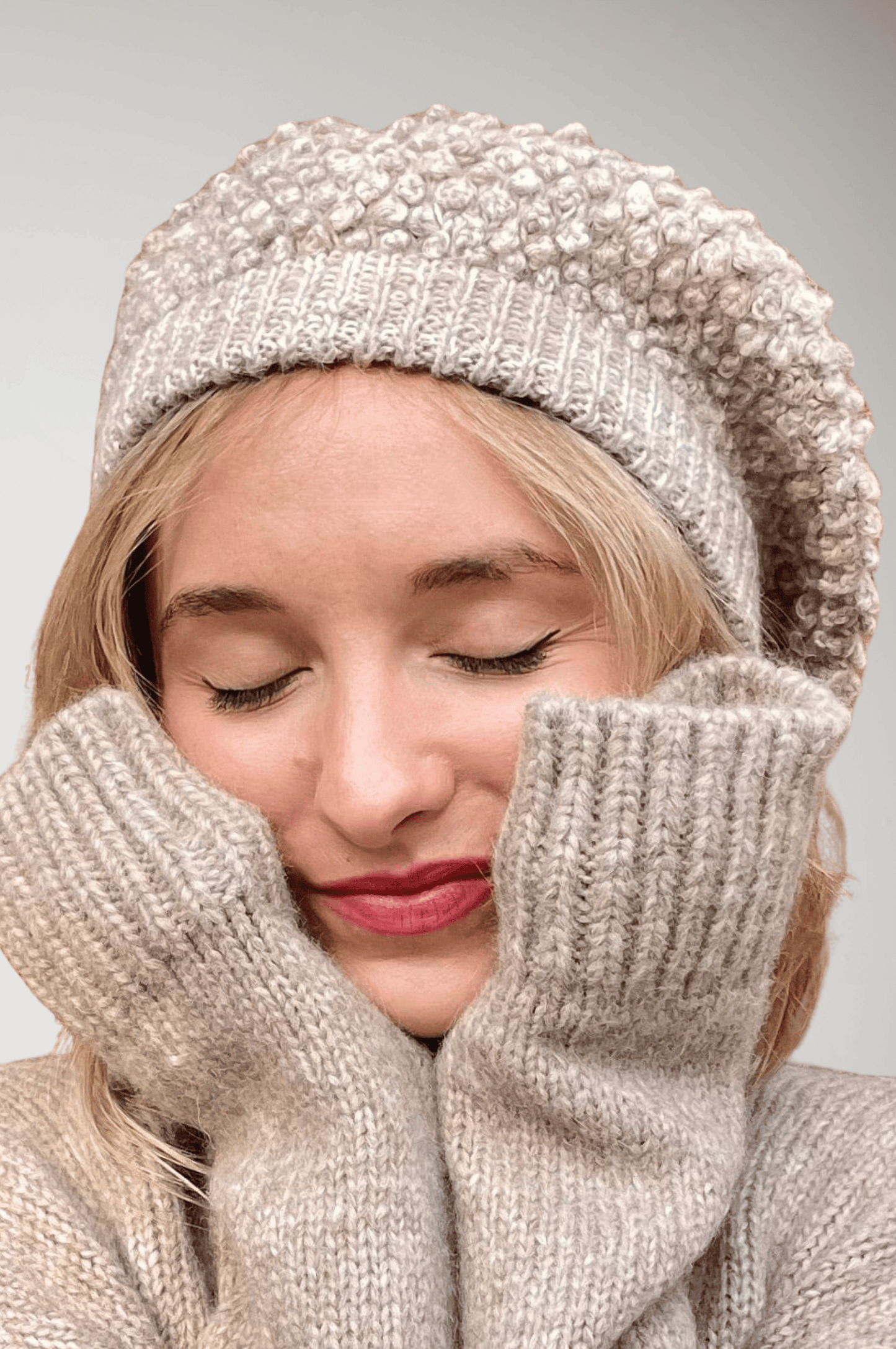 Sophie Handknit Wool Beret