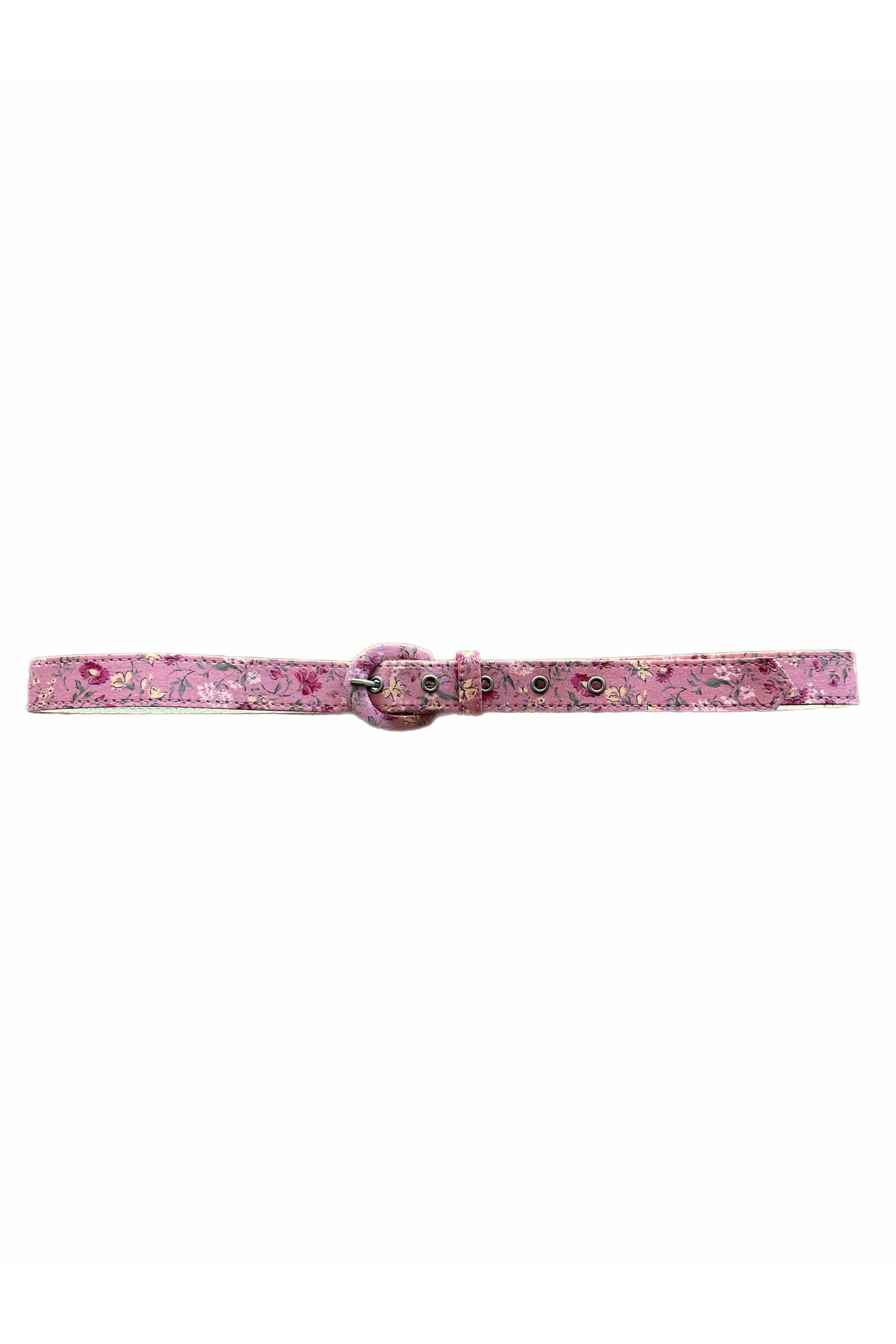 Narrow Belt for Forager Collection Belts CHRISTINE ALCALAY Petal Floral Cotton Extra Small 