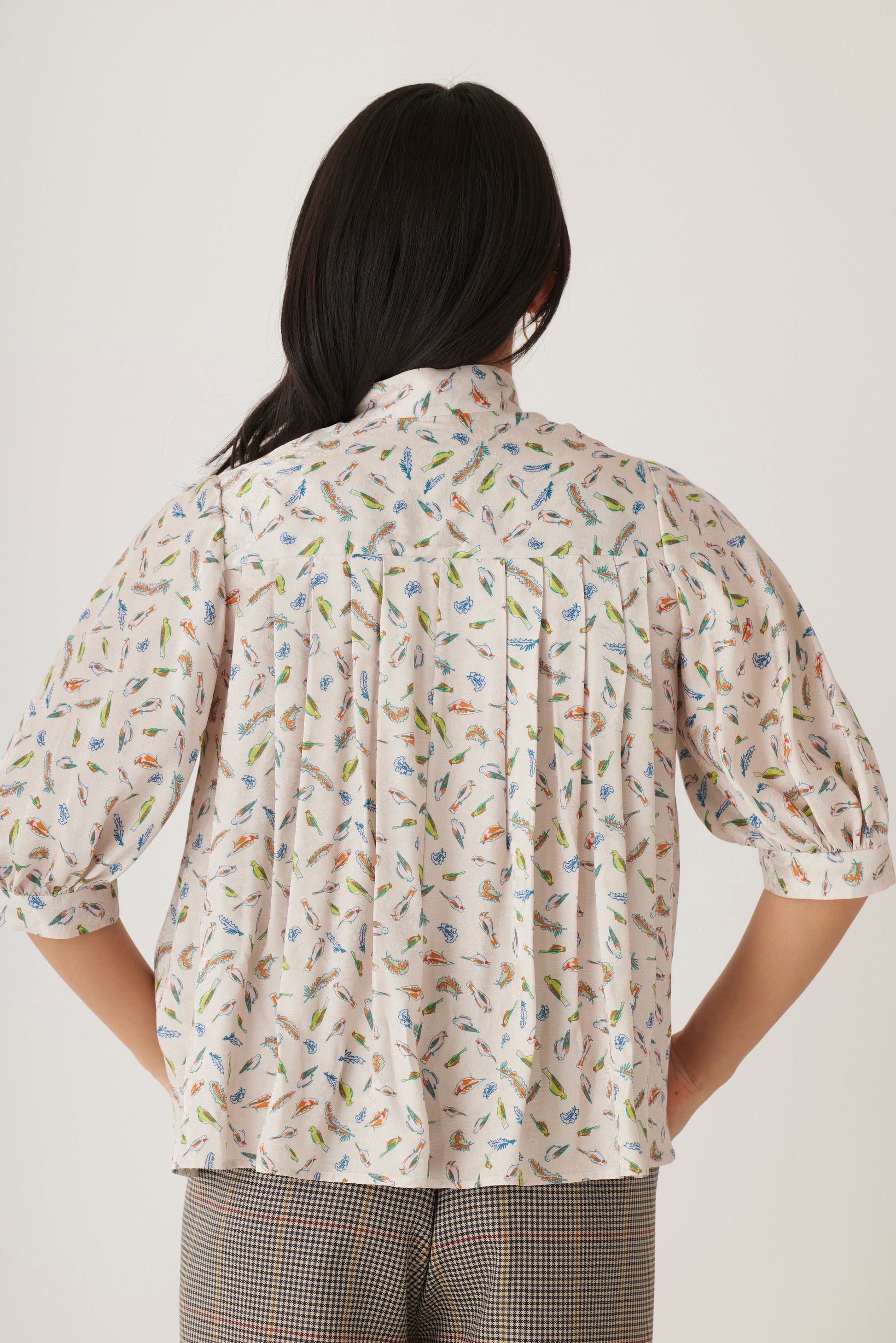 Livia Blouse in Bird Print Tops CHRISTINE ALCALAY   