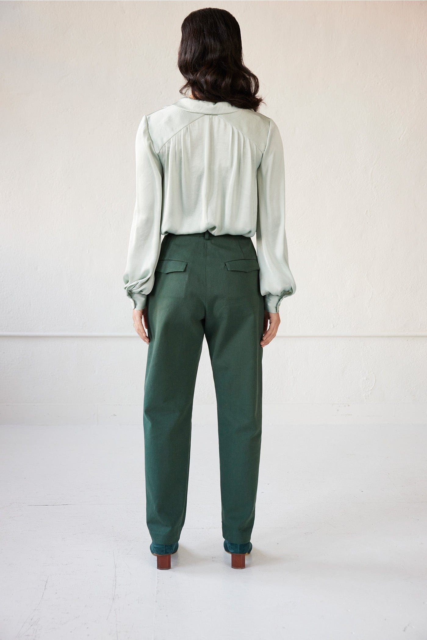 Rose Blouse in Japanese Charmeuse Tops CHRISTINE ALCALAY   