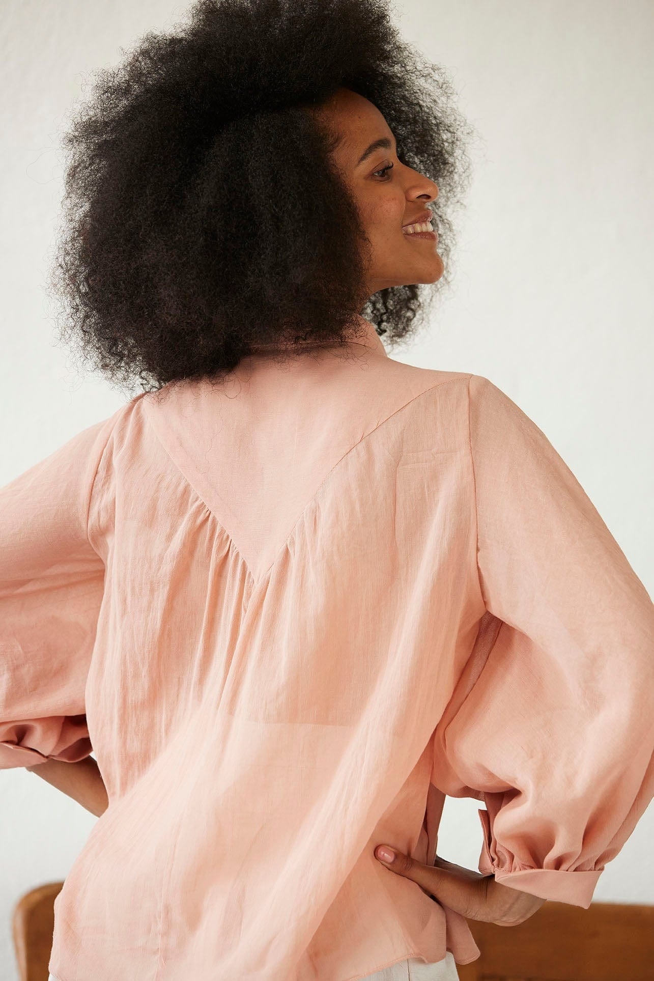 Sylvia Blouse in Cotton Chiffon Tops CHRISTINE ALCALAY   