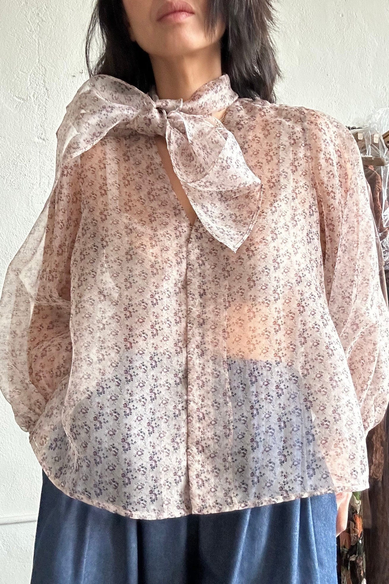 Trish Blouse in Silk Organza Blouses CHRISTINE ALCALAY   