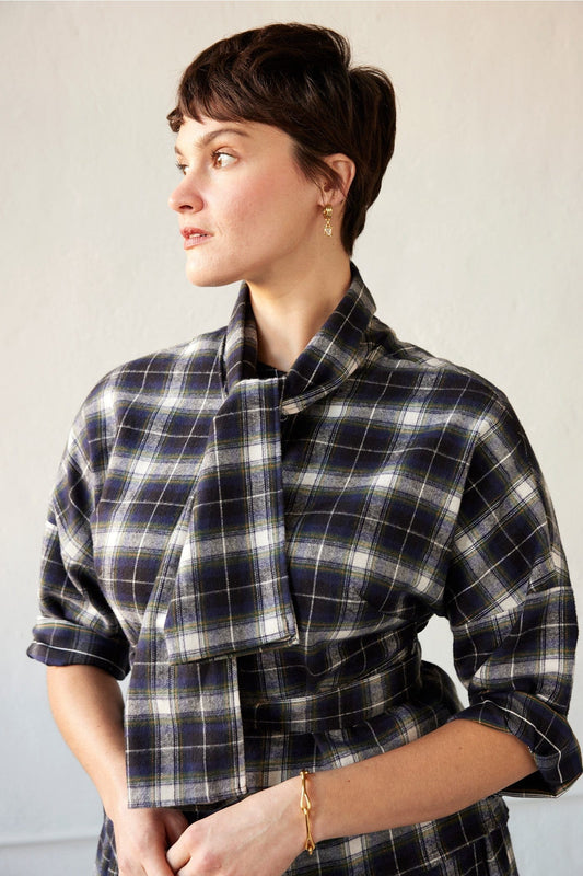 Yoko Blouse in Japanese Flannel Blouses CHRISTINE ALCALAY   