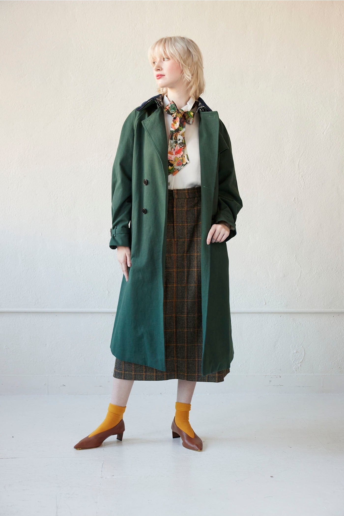 Regine Trench Coat in Cotton Twill Coats CHRISTINE ALCALAY   