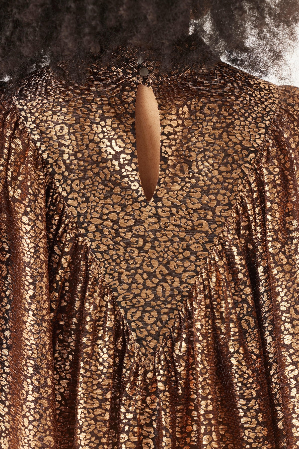 Maya Metallic Dress in Bronze Dresses CHRISTINE ALCALAY - 7