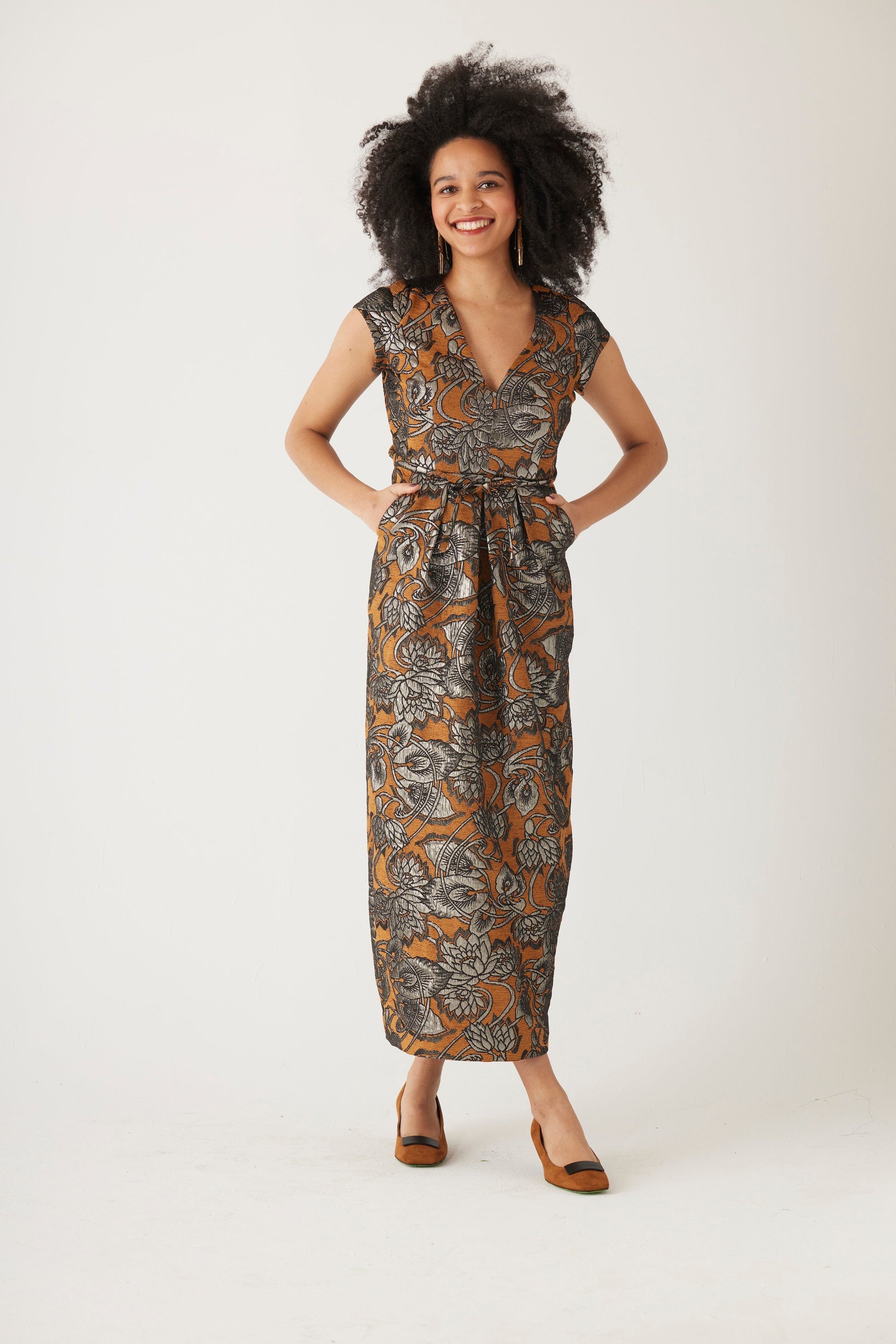 Rita Dress in Brocade Dresses CHRISTINE ALCALAY   