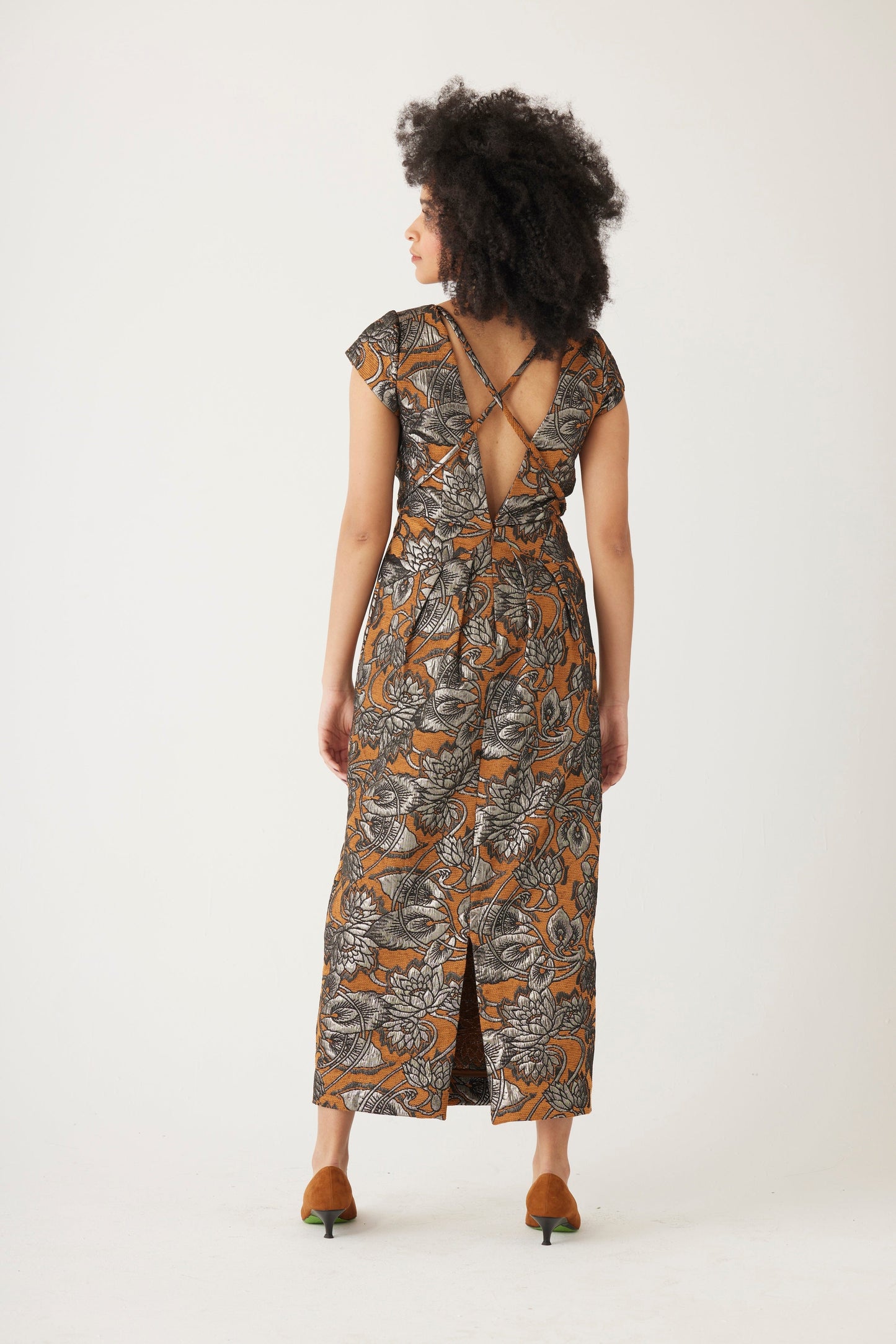 Rita Dress in Brocade Dresses CHRISTINE ALCALAY   